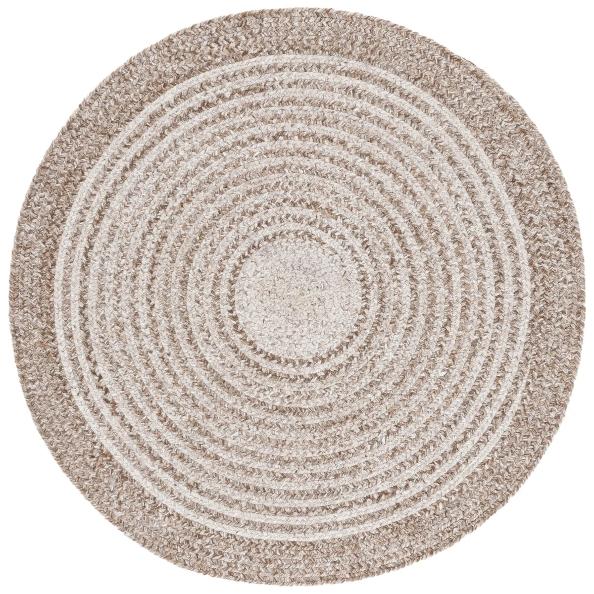 Safavieh Braided 3'-0" x 3'-0" Rug in Taupe