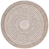 Safavieh Braided 3'-0" x 3'-0" Rug in Taupe