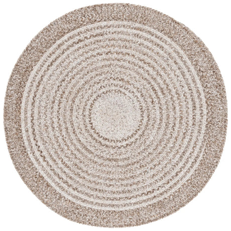 Safavieh Braided 3'-0" x 3'-0" Rug in Taupe