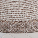 Safavieh Braided 5'-0" x 5'-0" Rug in Taupe
