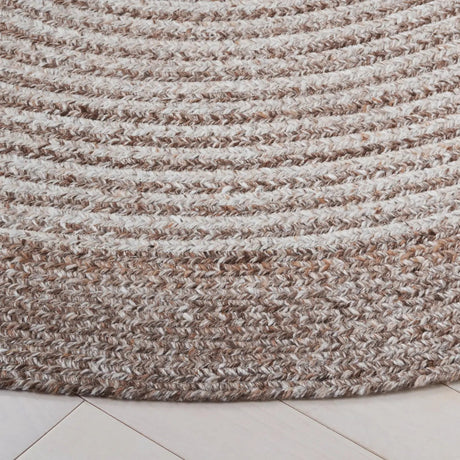 Safavieh Braided 5'-0" x 5'-0" Rug in Taupe
