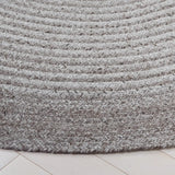 Safavieh Braided 5'-0" x 5'-0" Rug in Light Grey