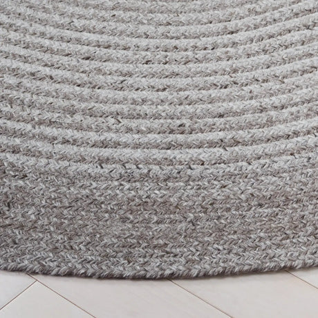 Safavieh Braided 5'-0" x 5'-0" Rug in Light Grey