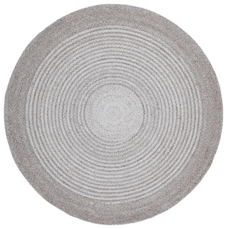 Safavieh Braided 5'-0" x 5'-0" Rug in Light Grey