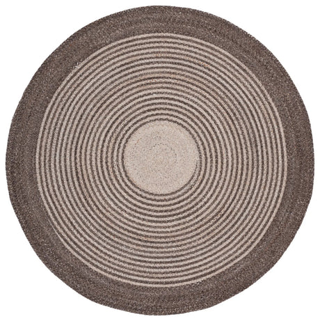 Safavieh Braided 5'-0" x 5'-0" Rug in Brown / Beige