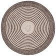 Safavieh Braided 3'-0" x 3'-0" Rug in Brown / Beige
