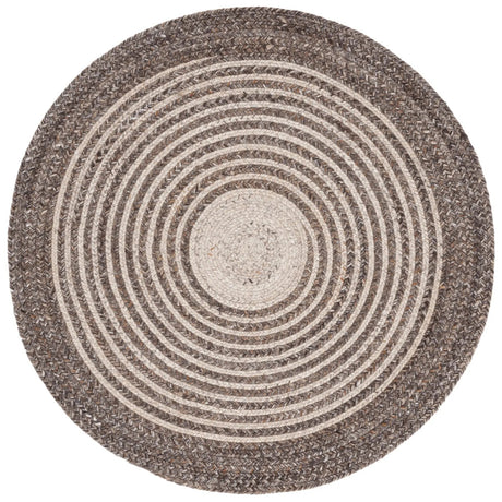 Safavieh Braided 3'-0" x 3'-0" Rug in Brown / Beige