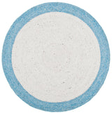 Safavieh Braided Brd902A Ivory/Blue Rugs.