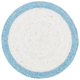 Safavieh Braided Brd902A Ivory/Blue Rugs.