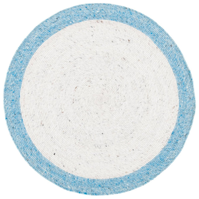 Safavieh Braided Brd902A Ivory/Blue Rugs.