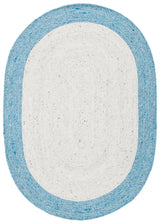 Safavieh Braided Brd902A Ivory/Blue Rugs.