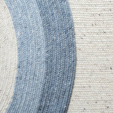 Safavieh Braided Brd903M Ivory/Blue Rugs.