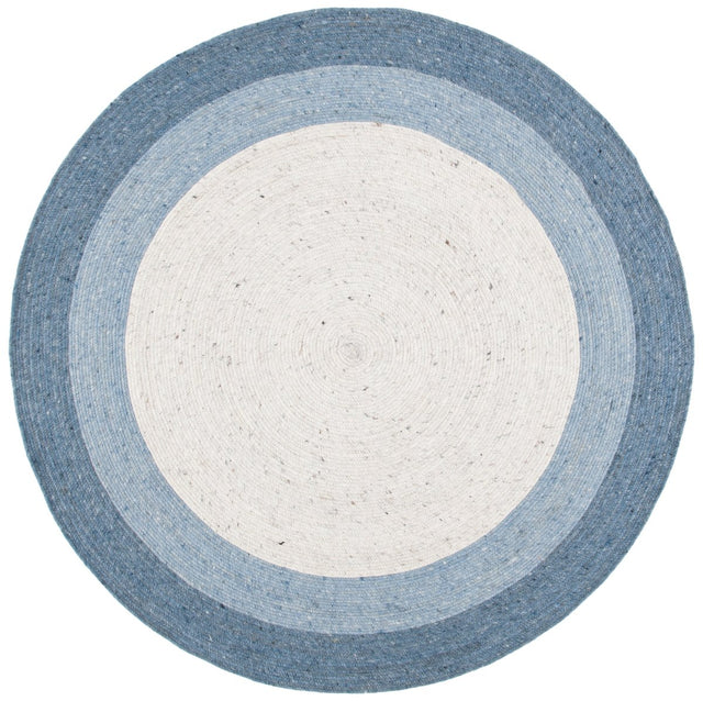 Safavieh Braided Brd903M Ivory/Blue Rugs.