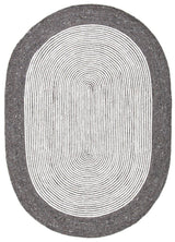 Safavieh Braided Brd904H Charcoal/Ivory Rugs.