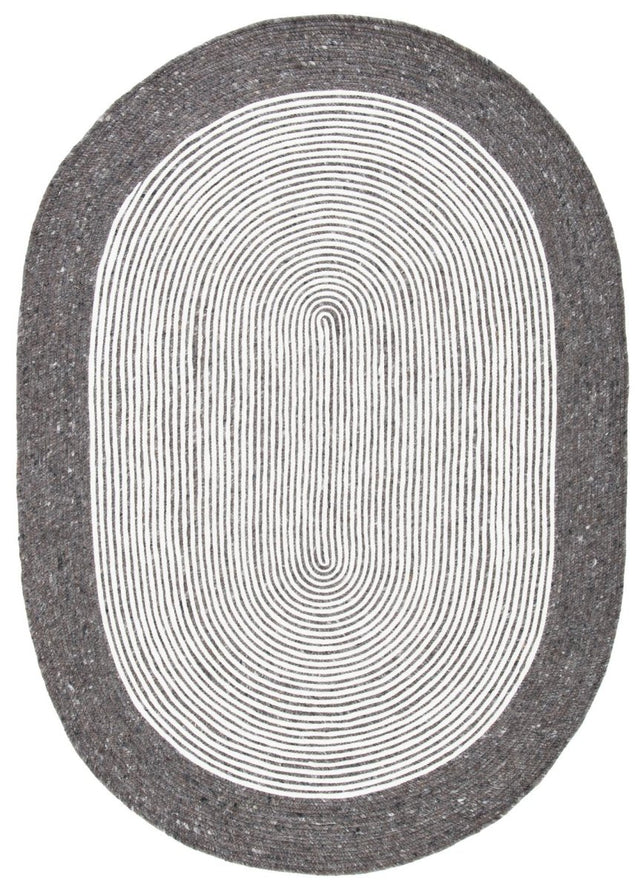 Safavieh Braided Brd904H Charcoal/Ivory Rugs.