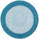 Safavieh Braided Brd904M Teal/Ivory Rugs.
