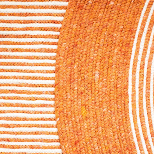 Safavieh Braided Brd904P Orange/Ivory Rugs.