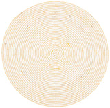 Safavieh Braided Brd905D Gold/Ivory Rugs.