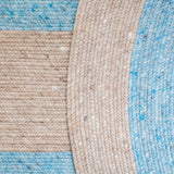 Safavieh Braided Brd908M Blue/Beige Rugs.