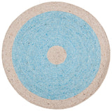 Safavieh Braided Brd908M Blue/Beige Rugs.