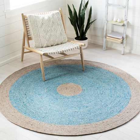 Safavieh Braided Brd908M Blue/Beige Rugs.