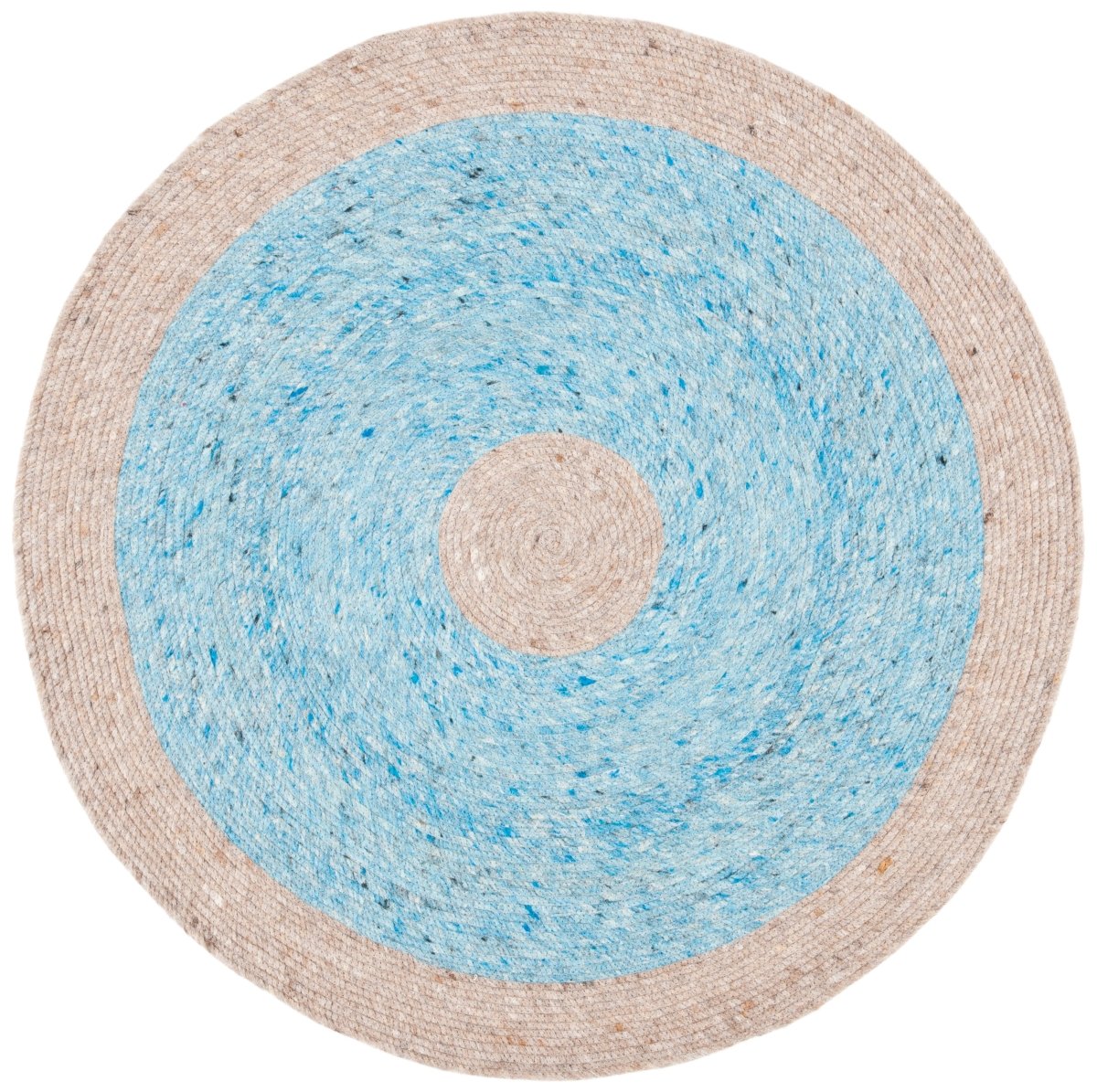 Safavieh Braided Brd908M Blue/Beige Rugs.