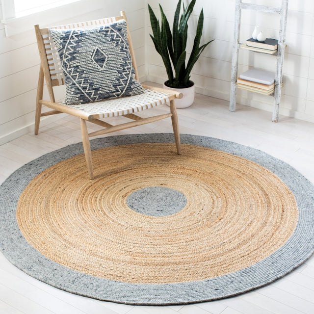 Safavieh Braided Brd910C Grey/Natural Rugs.