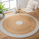 Safavieh Braided Brd910F Light Grey/Natural Rugs.