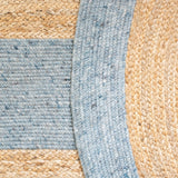 Safavieh Braided Brd910H Light Blue/Gold Rugs.