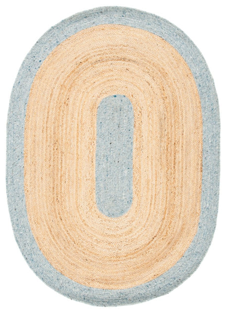 Safavieh Braided Brd910H Light Blue/Gold Rugs.