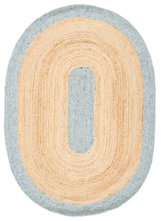 Safavieh Braided Brd910H Light Blue/Gold Rugs.