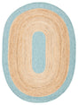Safavieh Braided Brd910M Blue/Natural Rugs.