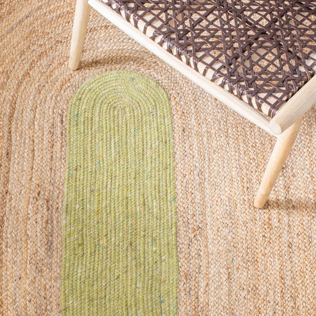 Safavieh Braided Brd910Y Green/Natural Rugs.