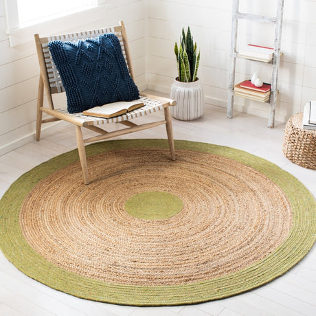 Safavieh Braided Brd910Y Green/Natural Rugs.