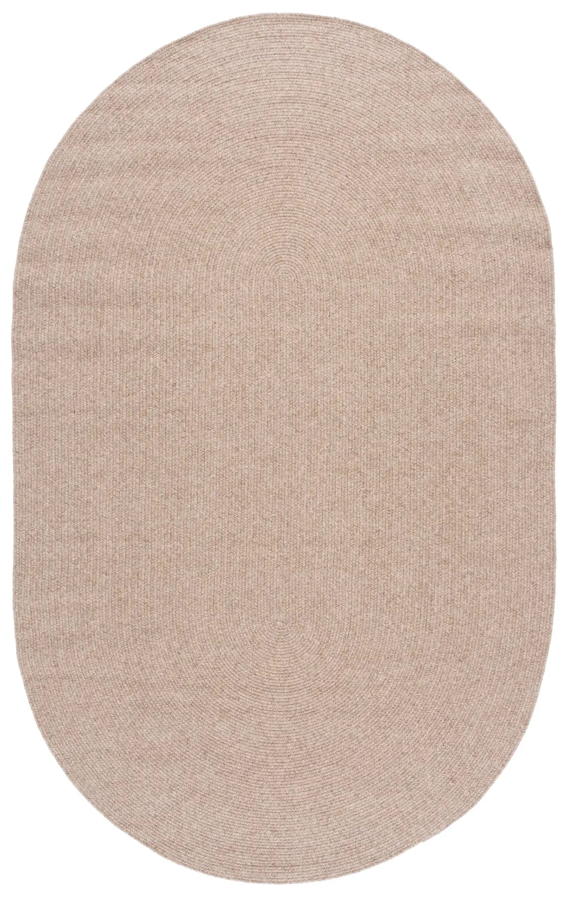 Safavieh Braided Fine Wool 5'-0" x 8'-0" Rug in Brown