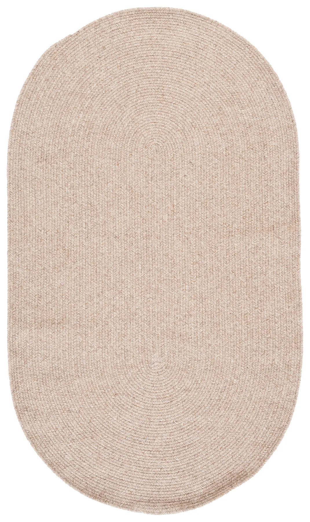 Safavieh Braided Fine Wool 3'-0" x 5'-0" Rug in Brown
