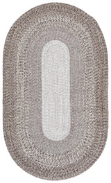 Safavieh Braided Fine Wool 3'-0" x 5'-0" Rug in Ivory / Brown