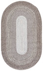 Safavieh Braided Fine Wool 3'-0" x 5'-0" Rug in Ivory / Brown