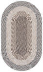 Safavieh Braided Fine Wool 3'-0" x 5'-0" Rug in Brown / Ivory