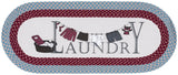 Safavieh Braided Posters 1'-8" x 4'-0" Rug in Ivory / Blue