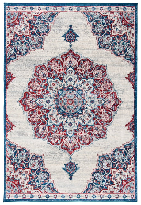 Safavieh Brentwood Bnt802A Ivory/Red Rug.