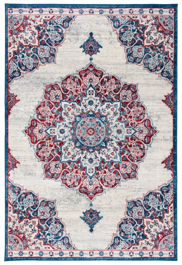 Safavieh Brentwood Bnt802A Ivory/Red Rug.