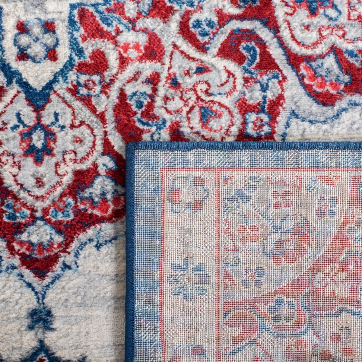 Safavieh Brentwood Bnt802A Ivory/Red Rug.