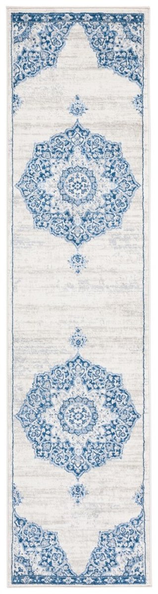 Safavieh Brentwood Bnt802D Ivory/Navy Rug.