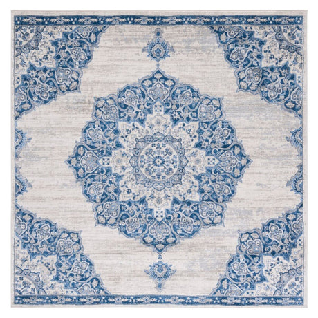 Safavieh Brentwood Bnt802D Ivory/Navy Rug.