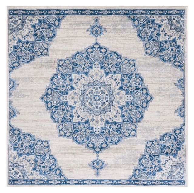 Safavieh Brentwood Bnt802D Ivory/Navy Rug.