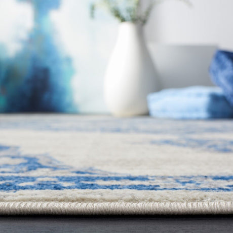 Safavieh Brentwood Bnt802D Ivory/Navy Rug.