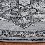 Safavieh Brentwood Bnt802G Silver/Black Rug.