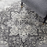 Safavieh Brentwood Bnt802G Silver/Black Rug.