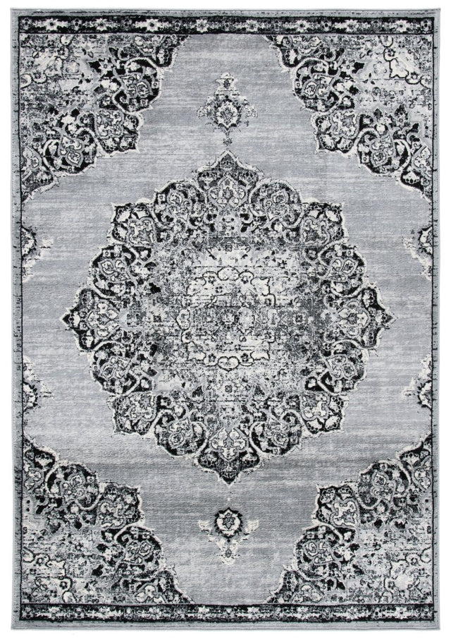 Safavieh Brentwood Bnt802H Grey/Black Rug.